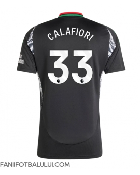 Arsenal Riccardo Calafiori #33 Tricou Fotbal Replică 2024-25 Barbati Deplasare